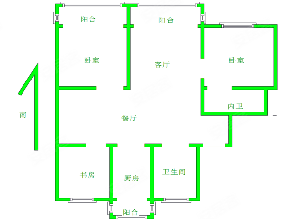 黄巷新村3室2厅2卫134㎡南135万