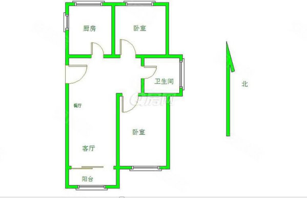 西山美郡2室2厅1卫91.78㎡南北35万