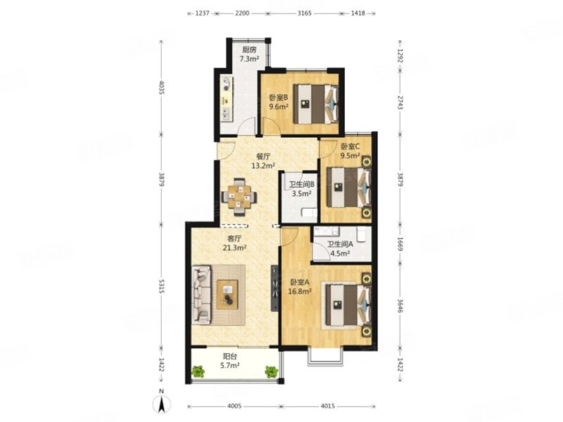 怡馨家园 电梯房 三居双卫 满五年 好户型 价格能商量,怡馨家园二手房