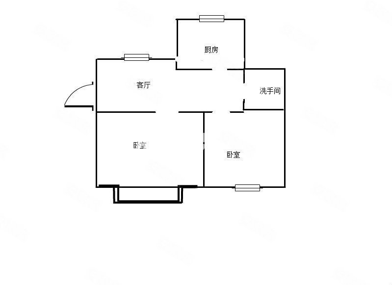 师苑小区2室1厅1卫58㎡南北35万