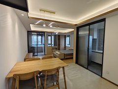 嘉兴海宁海宁市区万城明珠，边套一室，民用水电，家电齐全，密码锁随时看房出租房源真实图片