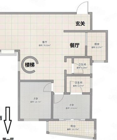 锦东家园4室2厅3卫146.92㎡南北302万