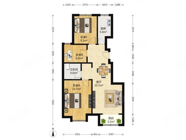北京海淀西北旺大牛坊(一期)西北旺3室精装修大牛坊(一期)享受生活的