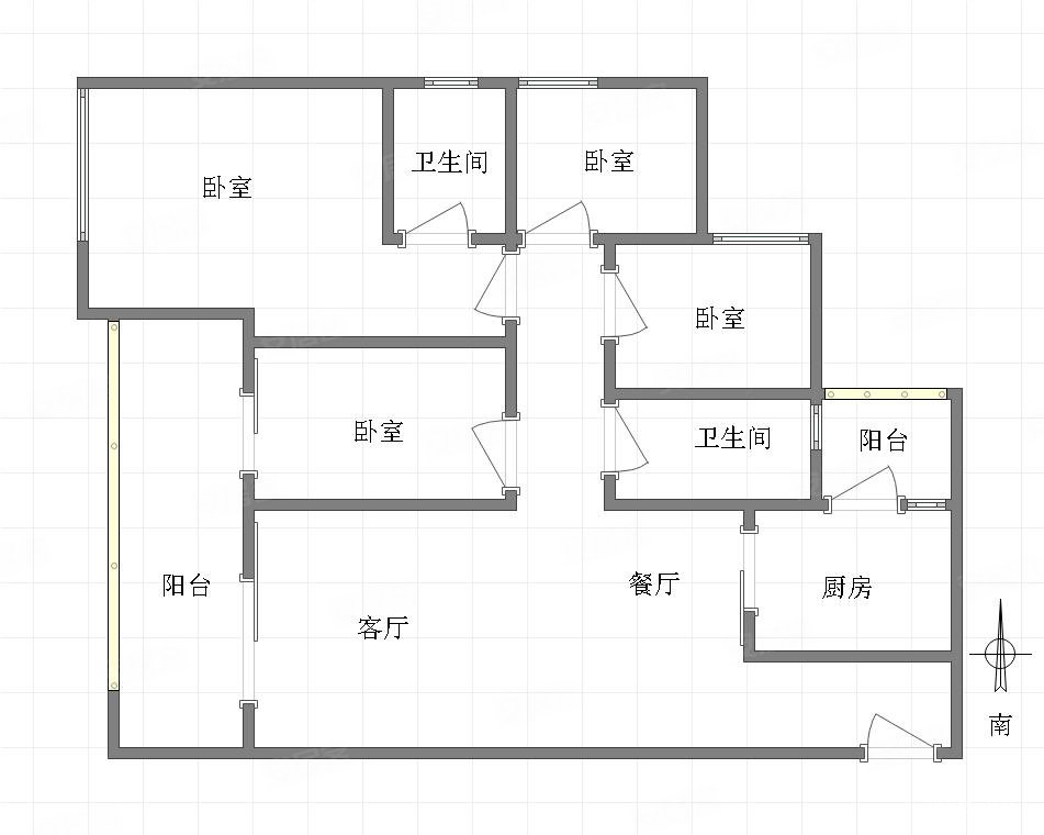 长江铭著4室2厅2卫138㎡南北243万