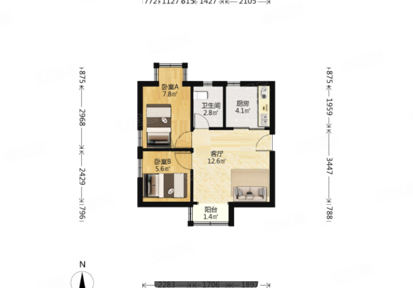 很急卖业主定好新房价格还能谈南向正方形户型