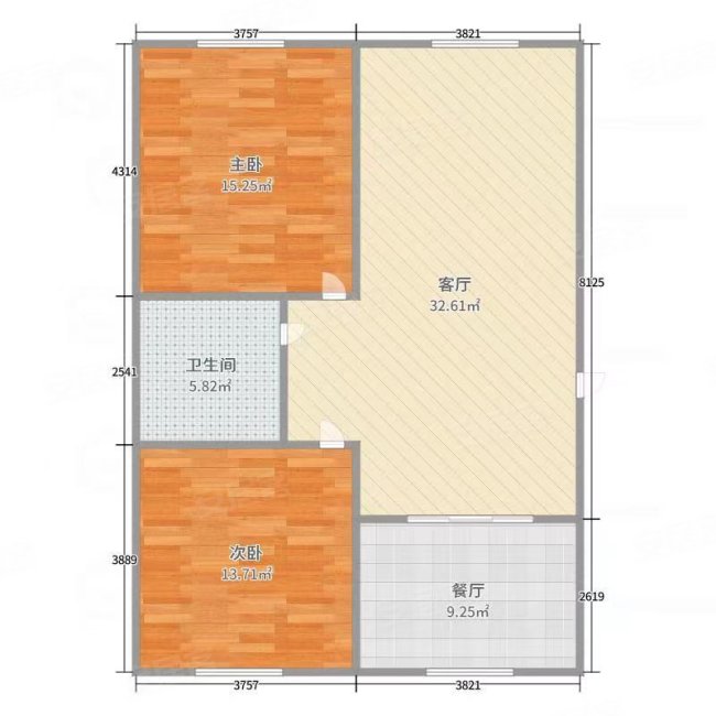 教工街小区(教工街55号,73号)2室1厅1卫55㎡南北45.8万