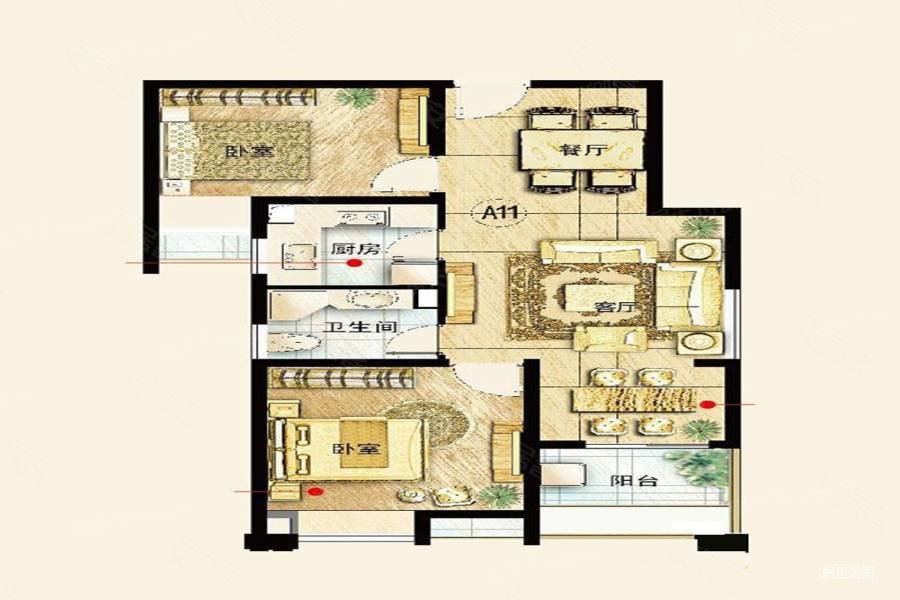 金田花园5室2厅1卫159㎡南北105.8万