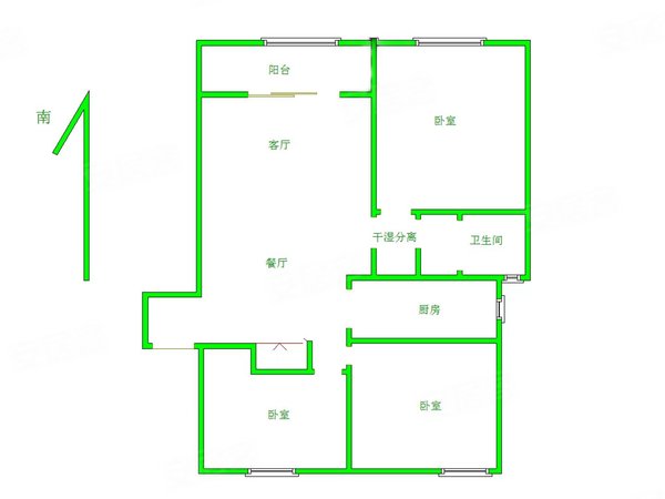 无锡滨湖滨湖融创兰园(溪岸景园二区24-35)兰园精装三房 中央空调带