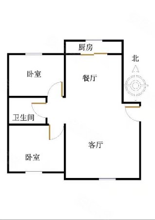 金科凯旋广场2室2厅1卫109.54㎡南北83万