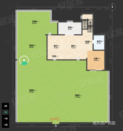 云栖桃花源(别墅)3室2厅2卫218.91㎡南790万