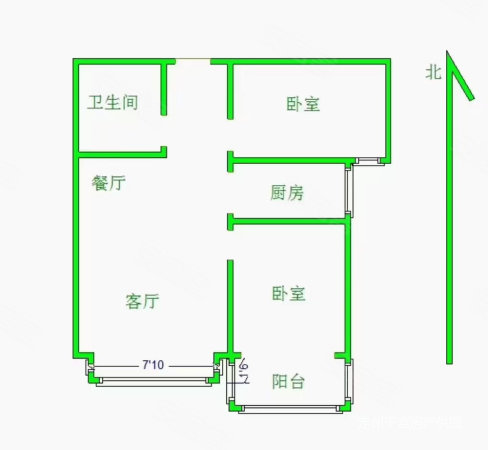 香江博仕源(西区)2室2厅1卫86.69㎡南86.69万