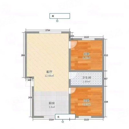 佳富小区2室1厅1卫80㎡南北35.5万