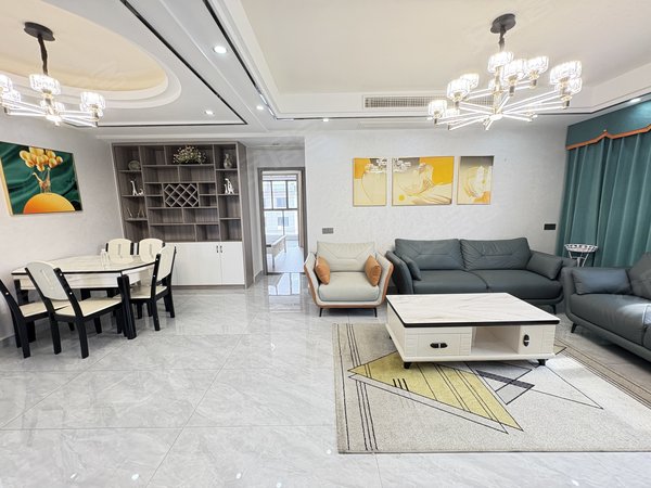 金华婺城湖海塘紫丁花园品质好房）新名院紫丁花园湖海塘小学妇保院豪装三房两卫中央空调出租房源真实图片