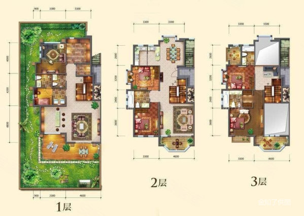 高德庄园4室3厅4卫255㎡南北266万