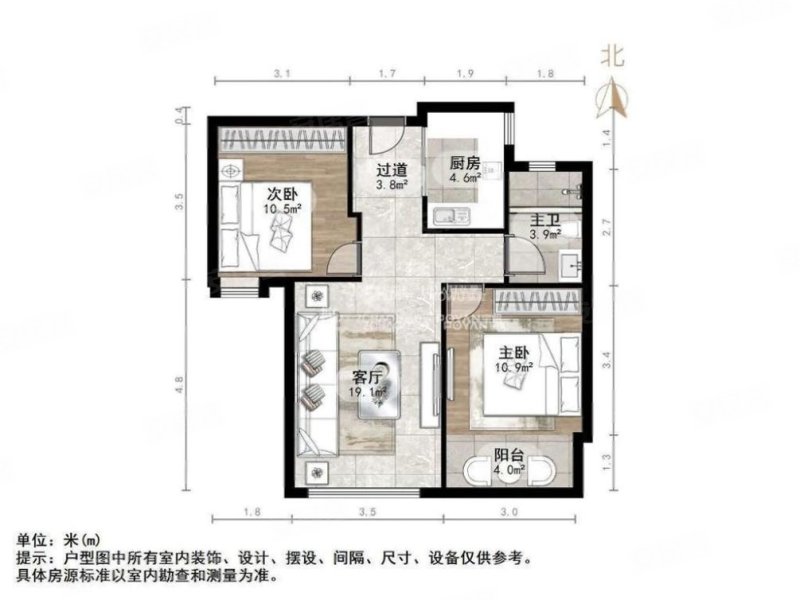 必看好房~祥泰城~小户型~两室~采光好~低总价~山师~地下室