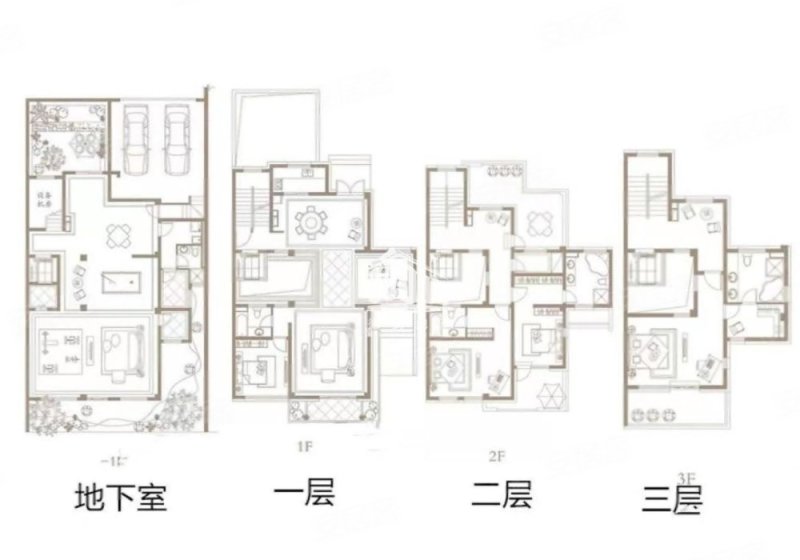 一品漫城(一二期别墅)5室3厅5卫306.2㎡南北3800万