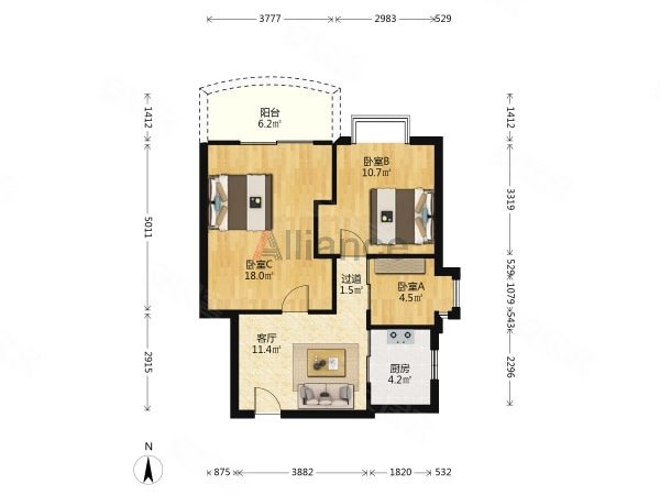 【多图】东圃广场,东圃租房,地铁口物业 东圃广场 豪精5房2厅2卫 南北