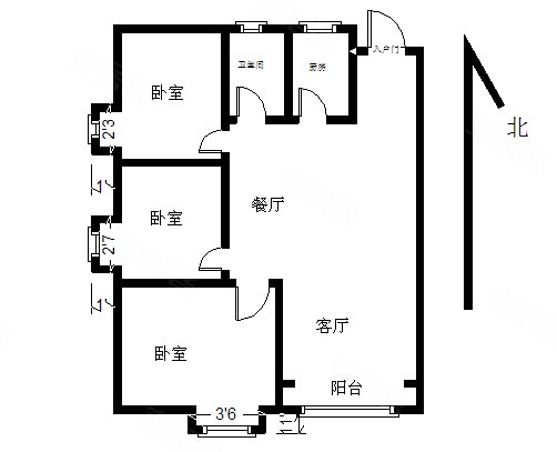 廊坊广阳丹凤公园上善颐园芷菱苑上善颐园芷菱苑 3室2厅1卫出租房源