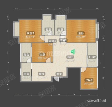 万辉星城蓝山郡4室2厅2卫142㎡东82万