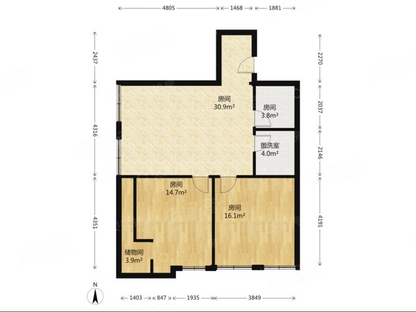 55平米出租房源真实图片