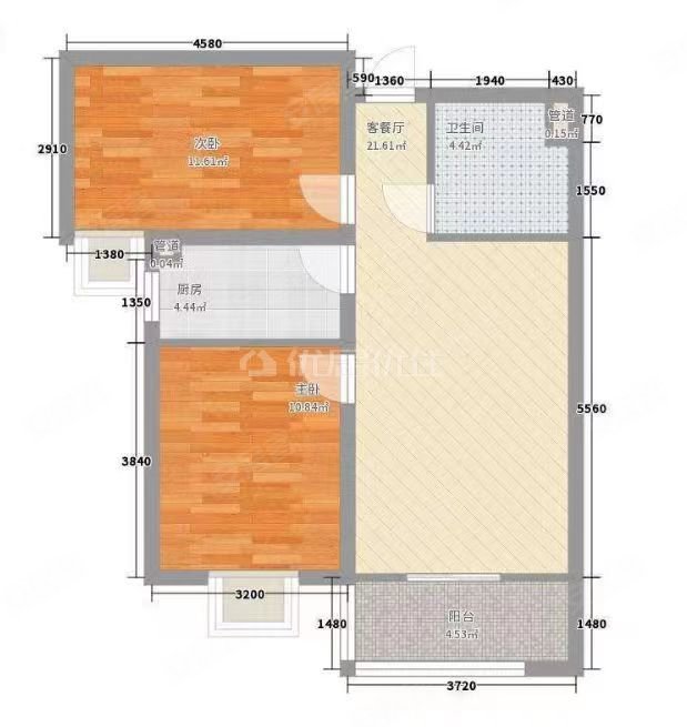 阳城龙庭2室1厅1卫74㎡南28万