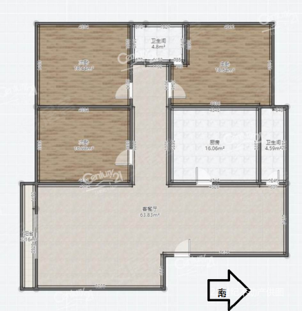 鑫荣佳园4室2厅2卫141㎡南北42万