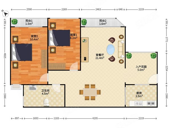 【多图】金港华庭,西乡租房,金港华庭 2室2厅1卫 63平 精装修 电梯房