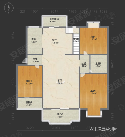 上海欣苑西班牙名园5室3厅2卫179.14㎡南北1345万