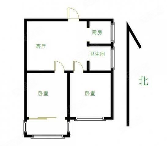 中业新城东兴大道2室1厅1卫85平方米