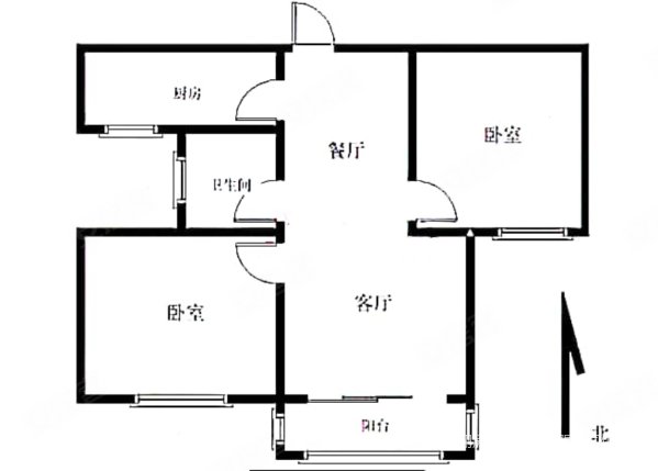 东方星河湾2室2厅1卫91㎡南北41.5万