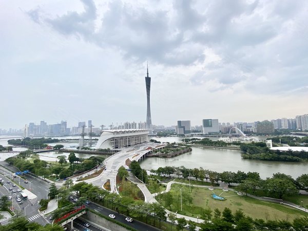 广州天河珠江新城西碧海湾实地验真 ins复古一线w敌江景view 纵揽广州