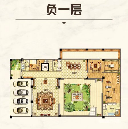 一线海景独栋别墅送超大花园水系在园林穿过