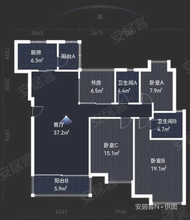 朗悦湾4室2厅2卫133㎡南207万