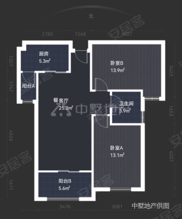 东紫园2室2厅1卫87㎡南68万