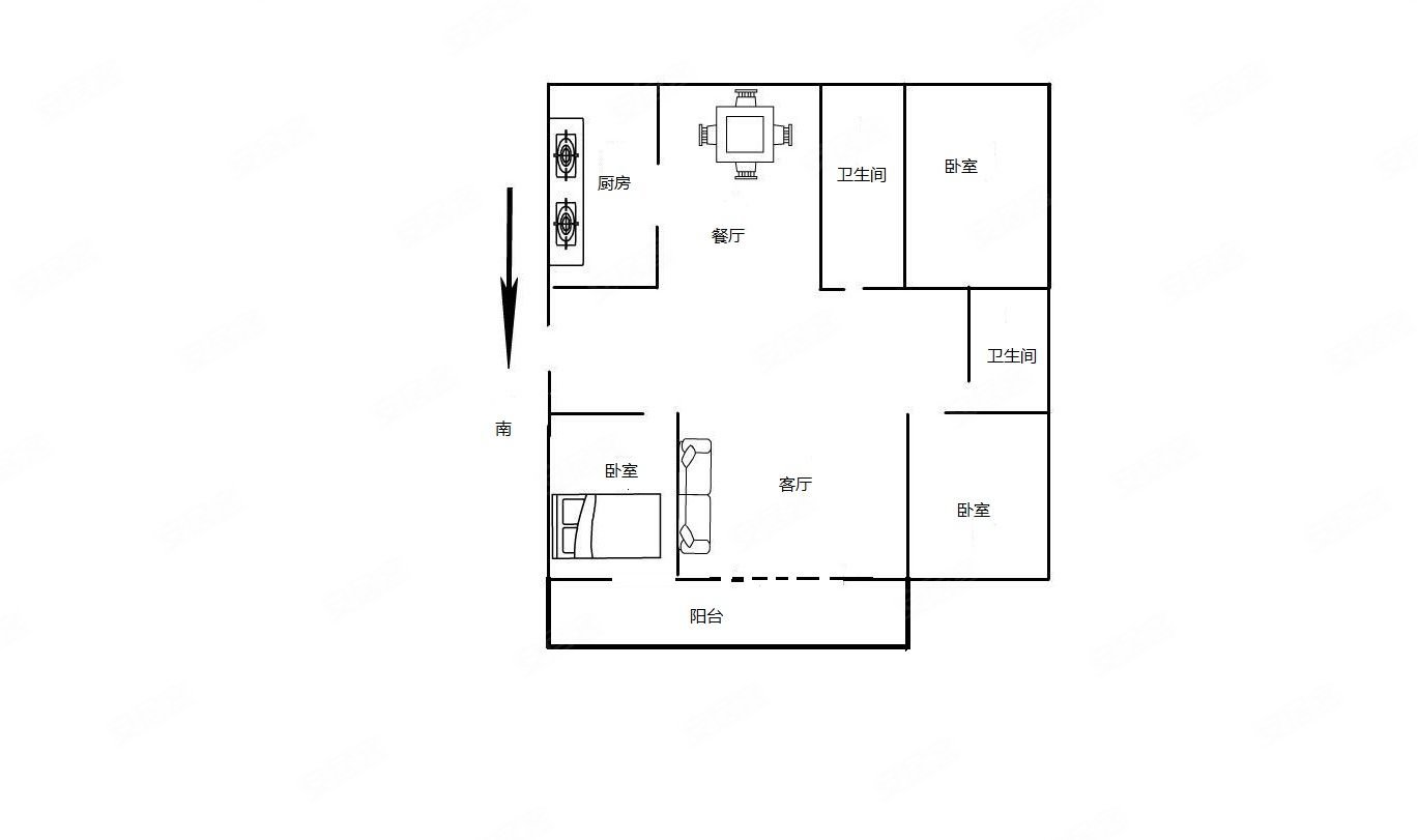 城实验七中近外国语 h户型双卫 全天无遮挡 送储藏室,上城国际a区二手