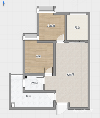 万佳时代2室2厅1卫85㎡南36.01万