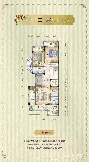 珠江四季悦城(别墅)5室2厅5卫257㎡南北228万