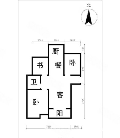 御水帝景城二期3室2厅1卫111.08㎡南北67万