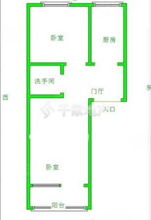 丰润11小区2室1厅1卫55㎡南北37.8万