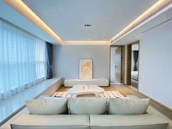 杭州拱墅万达广场风尚望和湾拱墅区万融城豪装横厅带飘窗直播配置4室