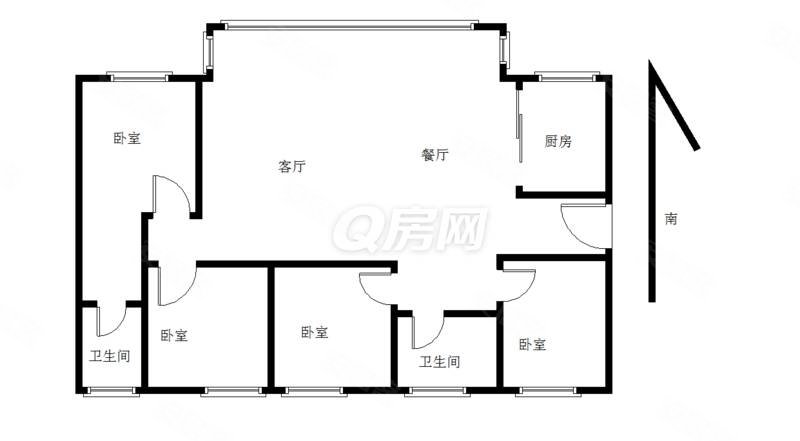 光明长圳地铁口,大4房笋盘,业主自住房子保养得很新.