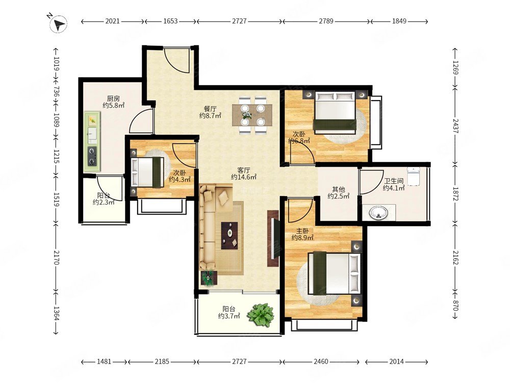 悦峰华府新小区 带电梯 满五 正规商品房 南北通透,悦峰华府二手房,36