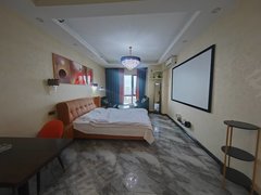 哈尔滨南岗哈西哈西万达公寓 现代轻奢风 可做民宿 押一付一 可月租 投影房出租房源真实图片