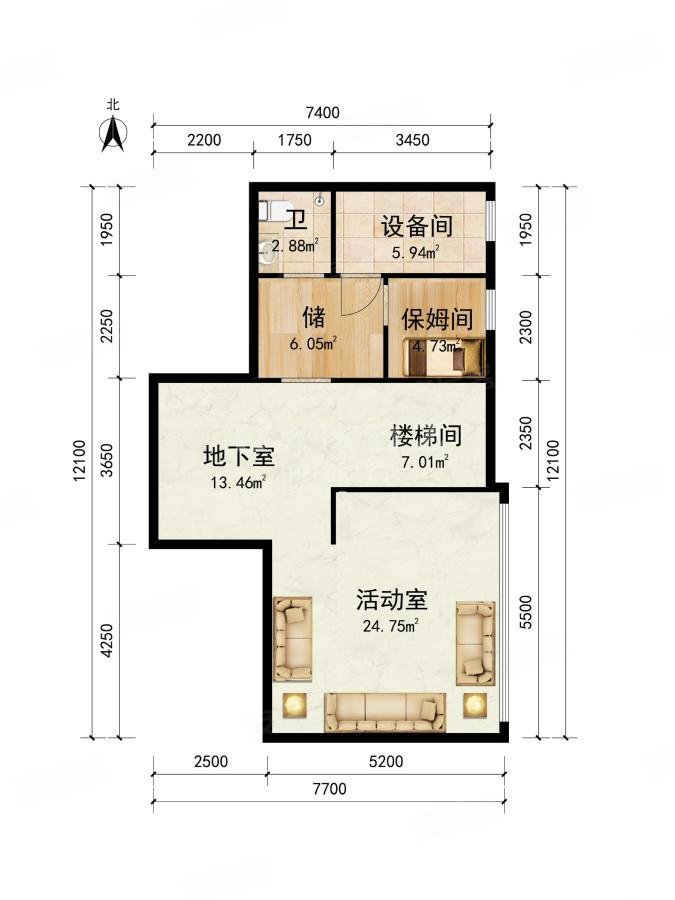 中国院子5室4厅6卫376.37㎡东3950万