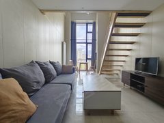 青岛崂山汽车东站崂山万象汇 双地铁 精装LOFT全套家具家电 随时入住出租房源真实图片