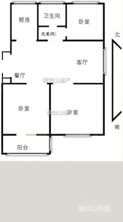 福基旭东新城3室1厅1卫106.56㎡南北150万