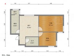 天津塘沽新河街京达明居(南区) 2室2厅1卫出租房源真实图片