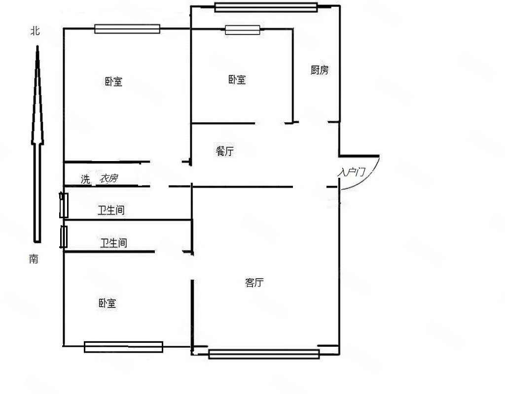 世纪家园(密云)3室2厅2卫118.51㎡南北320万