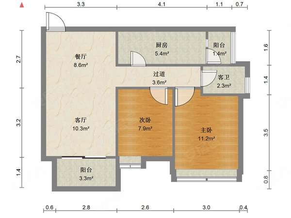 【多图】金名都,金沙洲租房,金名都 2室2厅1卫 80平 电梯房 精装修