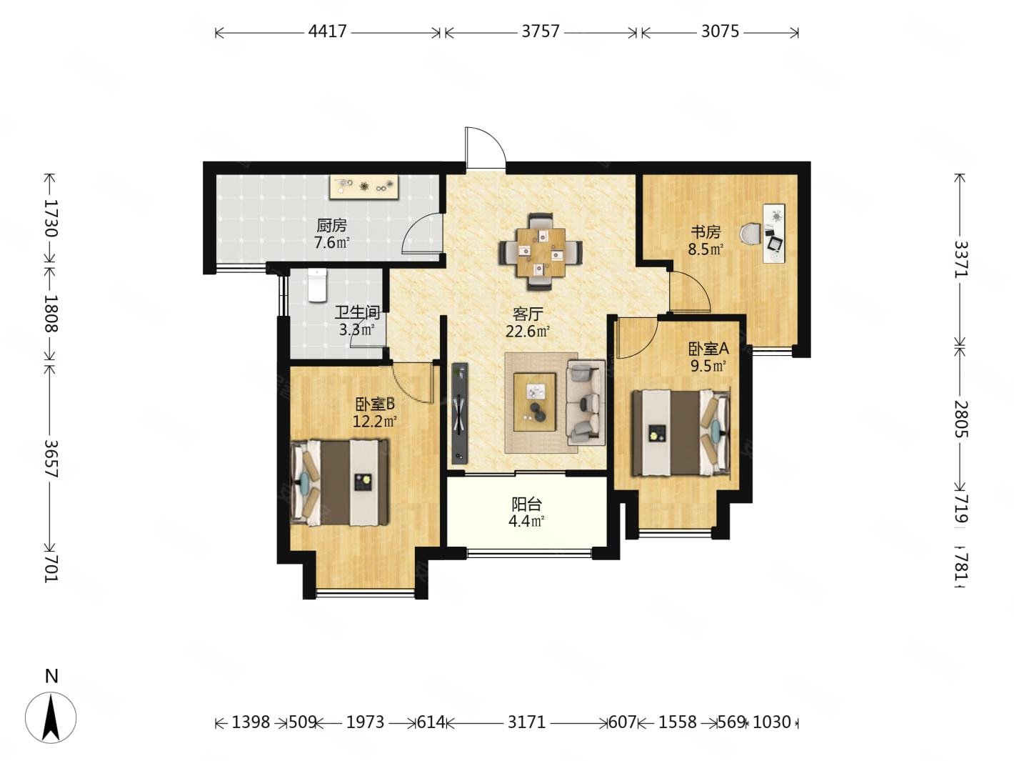 叠翠峰临地铁小区绿化高楼龄新购物方便电梯房